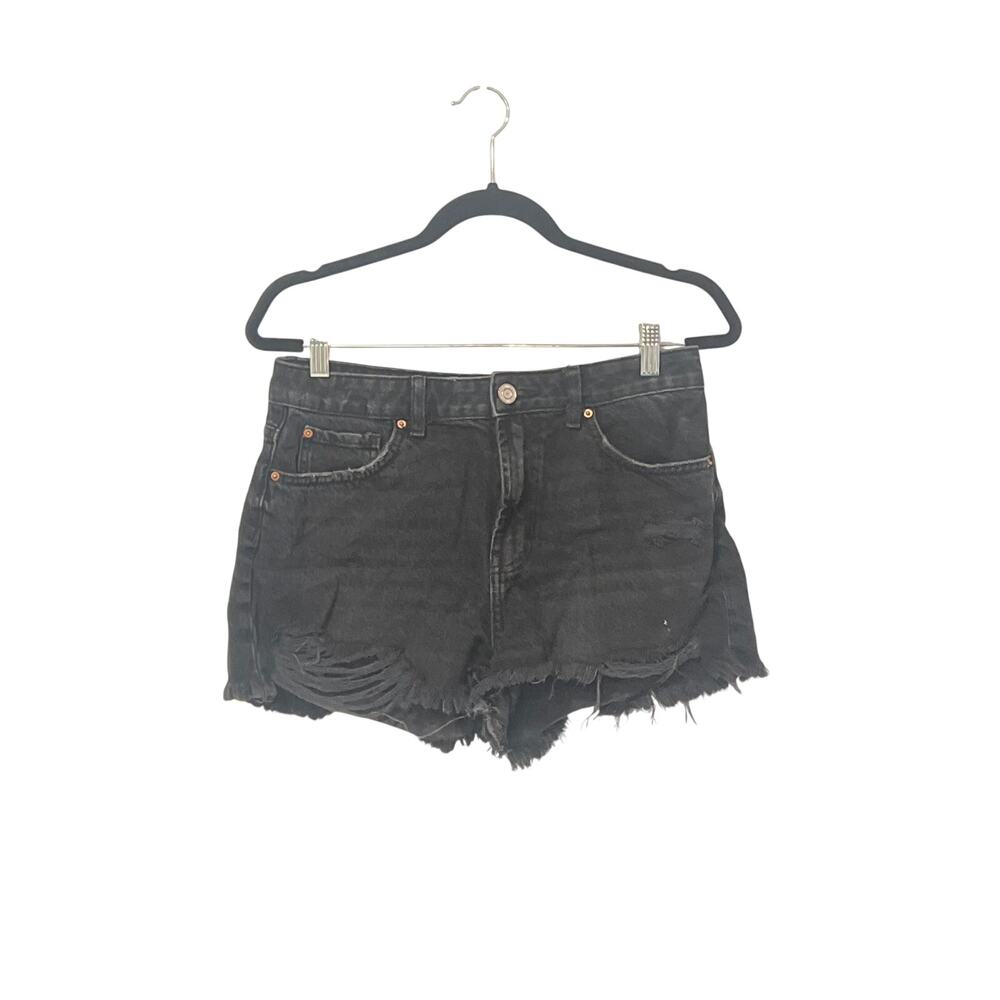 Denim Co, Black Jean Shorts, Size 6, 1510A